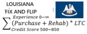 Fix And Flip calulator logo image for Louisiana