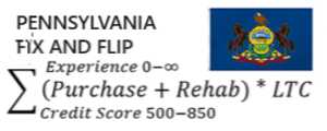 Fix And Flip calulator logo image for Pennsylvania